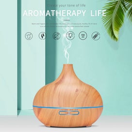 Listing 3 of 5 for Hod Health & Home Humidifiers Wood Grain Aroma Diffuser 300Ml Essential Oil Elec