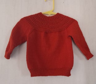 Listing 1 of 1 for Natural Hand Knitted Jumper 9-12mths