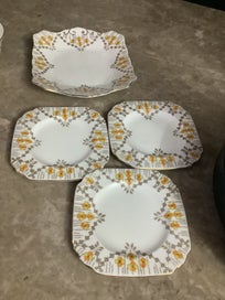 Listing 4 of 13 for 9 Pcs Plant Tuscan 1930s FINE ENGLISH BONE CHINA, Made in England