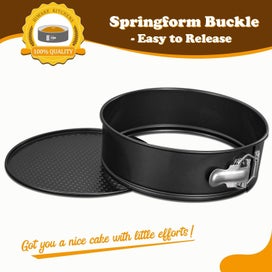 Listing 2 of 7 for 2 PCS Nonstick Springform Cake Pan Mold with Removable Bottom