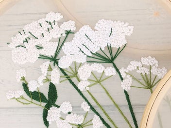 Listing 3 of 3 for 2X Style 3+4 DIY Plants Pattern Transparent Embroidery Kit Beginner Craft Set