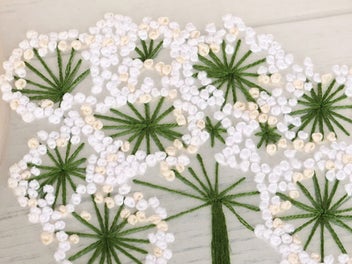 Listing 2 of 3 for 2X Style 3+4 DIY Plants Pattern Transparent Embroidery Kit Beginner Craft Set