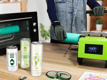 Listing 2 of 3 for 4Pcs Sublimation Blanks Tumblers Silicone Sleeve Kit for 20oz Straight Cup Set 2