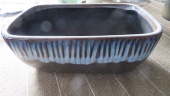 Listing 1 of 4 for *Oblong Fruit Bowl/Planter - Dark Olive Green