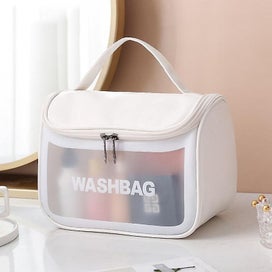 Listing 2 of 2 for Waterproof Cosmetic Bags Set 3 Portable Transparent Toiletry Bags With Zipper