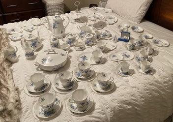 Listing 7 of 7 for Royal Albert Coffee Pot - Forget Me Not