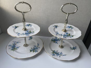 Listing 1 of 2 for Royal Albert Cake Stand - Forget Me Not
