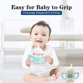 Listing 2 of 5 for Wide neck Bottle Handles Silicone Handles For Baby Gripping