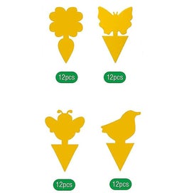 Listing 3 of 5 for Yellow Stickers Combat Indoor Plants Yellow Boards Yellow Trap Fly Trap Adhesiv
