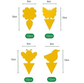 Listing 4 of 5 for Yellow Stickers Combat Indoor Plants Yellow Boards Yellow Trap Fly Trap Adhesiv