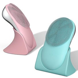 Listing 2 of 5 for 3 In 1 Sonic Facial Cleansing Brush 8 Adjustable Speeds Silicone Face Brush Wit