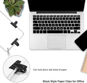 Listing 5 of 5 for Black Large Bulldog Clips - Premium Metal Binder Paper Clips For Drawing Board