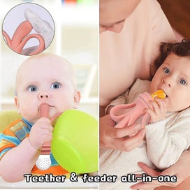 Listing 4 of 5 for Baby Molar Stick Banana Mesh Pacifier Infant Toddler 3+ Months Infant Feeding F