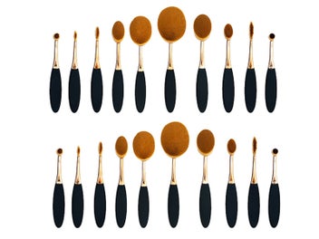 Listing 7 of 7 for 10Pcs Toothbrush Makeup Brushes Set Powder Brush