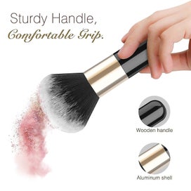 Listing 4 of 5 for Loose Powder Makeup Brush Soft Bristle Blush Brush Makeup Brush Soft Facial Fou