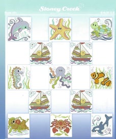 Listing 2 of 2 for Sea Babies - Cross Stitch Pattern