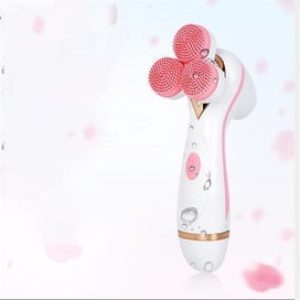 Listing 4 of 5 for Facial Cleansing Brush Set Rechargeable Battery Powered Face Cleanser And Scrub