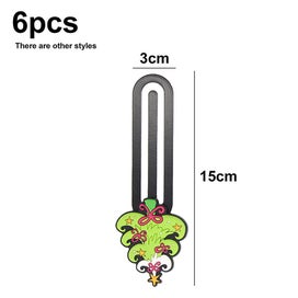 Listing 2 of 5 for 6 Pieces Christmas Bookmarks Page Marker Cute Christmas Pattern Bookmarks For K