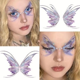 Listing 1 of 5 for Butterfly Tattoo Sticker Fairy Butterfly Wings Shiny Tattoo Sticker Waterproof