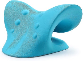 Listing 3 of 5 for Neck Stretcher Pillow Cushion Neck Shoulder Relaxer Cervical Traction Device Bl