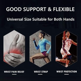 Listing 5 of 5 for 2 Pack Adjustable Sport Wrist Bracewrist Strap Hand Support Carpal Tunnel Brace