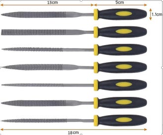 Listing 2 of 5 for Wood Carving Tools Set - 6 Wooden Needle Files And Rasps With Rubberized Handle