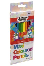 Listing 3 of 4 for Texta Maxi Triangular Colour Pencil Full Height 10's