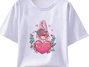 Listing 2 of 4 for 10 X Valentines Day Iron on Heat Transfer Film Sticker Clothes T Shirt DIY Patch
