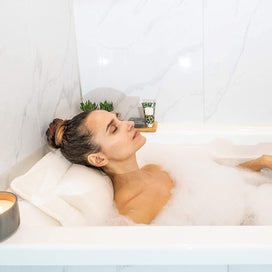 Listing 3 of 7 for Full body massage bathtub mat suitable for head support during hydrotherapy