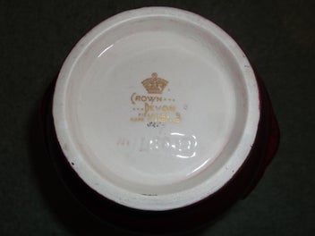 Listing 7 of 8 for Crown Devon Rouge Royale Galleon Vase Rare!