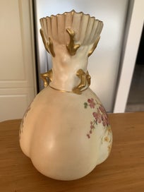 Listing 3 of 11 for Lovely Royal Worcester Hand Painted Blush Ivory Jug c1907