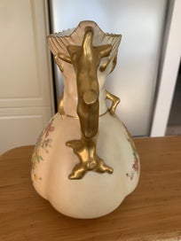 Listing 5 of 11 for Lovely Royal Worcester Hand Painted Blush Ivory Jug c1907