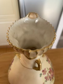 Listing 7 of 11 for Lovely Royal Worcester Hand Painted Blush Ivory Jug c1907