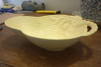 Listing 3 of 4 for 2 x YELLOW CARLTON WARE BASKET WEAVE BOWLS