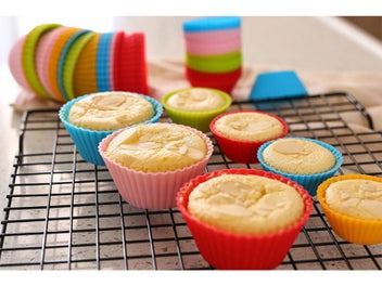 Listing 2 of 10 for Reusable Non-Stick Silicone Cake Cups Baking Molds Sets for Cup Cake