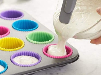 Listing 5 of 10 for Reusable Non-Stick Silicone Cake Cups Baking Molds Sets for Cup Cake