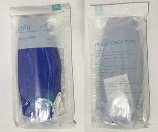 Listing 2 of 17 for 10 FACE MASKS FFP2 2163 NR THIS LIMITED TIME SALE - ROYAL BLUE - $1 BUY NOW
