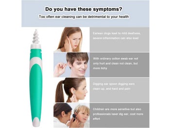 Listing 2 of 4 for Spiral Ear Wax Remover Tool with 16 Disposable Tips Set