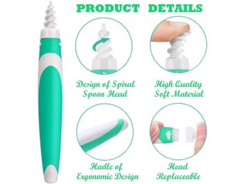 Listing 3 of 4 for Spiral Ear Wax Remover Tool with 16 Disposable Tips Set