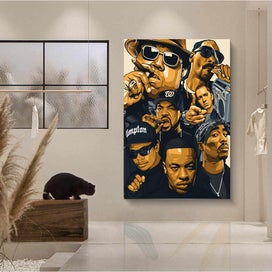 Listing 2 of 5 for ON SALE FREE SHIPPING - LARGE Canvas Art Print - Rapper