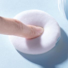 Listing 2 of 5 for 5pcs Round Powder Puff Soft Cotton Cosmetic Sponge Portable Professional Makeup