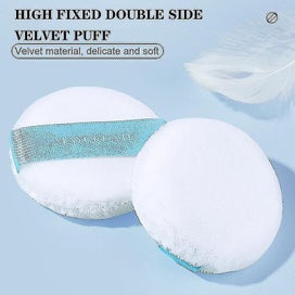 Listing 4 of 5 for 5pcs Round Powder Puff Soft Cotton Cosmetic Sponge Portable Professional Makeup