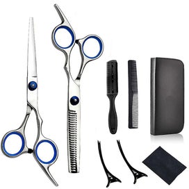 Listing 1 of 5 for 8-Pack Hair Scissors Set - Teeth Thinning Shears for Barber Salon and Home Haird