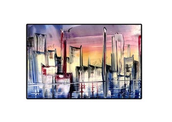 Listing 5 of 6 for ZipArt incl. 5 Prints A6 of my Original Unique Encaustic Artwork (Set1)