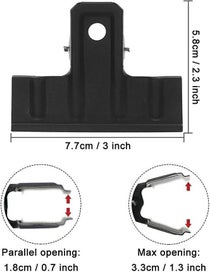 Listing 2 of 5 for 10pcsblack Large Bulldog Clips Thickened 10 Pack 3 Inch Long Metal Binder Pape