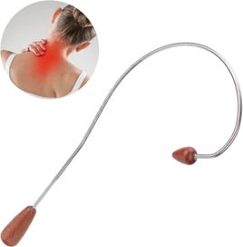 Listing 8 of 9 for Self Massager Tool Trigger Point Hook Stick Hand Lower Back,Neck,Shoulder