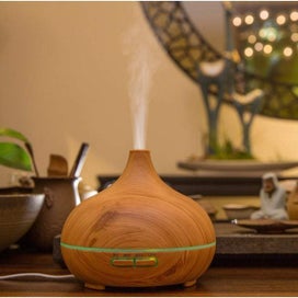 Listing 5 of 5 for Hod Health & Home Humidifiers Wood Grain Aroma Diffuser 300Ml Essential Oil Elec