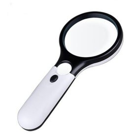 Listing 2 of 3 for 3Led Light 3X 45X Handheld Magnifier Reading Magnifying Glass White