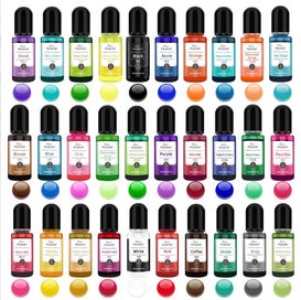 Listing 2 of 12 for 30pcs Epoxy Resin Pigment Art Ink Liquid Colorant Dye