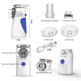 Listing 5 of 5 for Portable Handheld Mini Vaporizers Machine Steam Inhaler Mesh Humidifier
